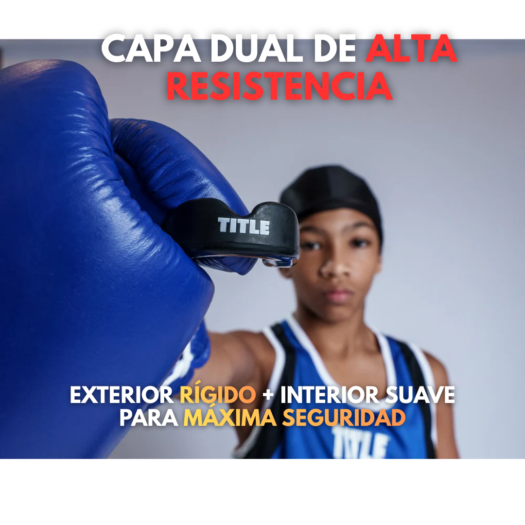 Protector Bucal Boxeo Para Niño Moldeable Title Super Shild